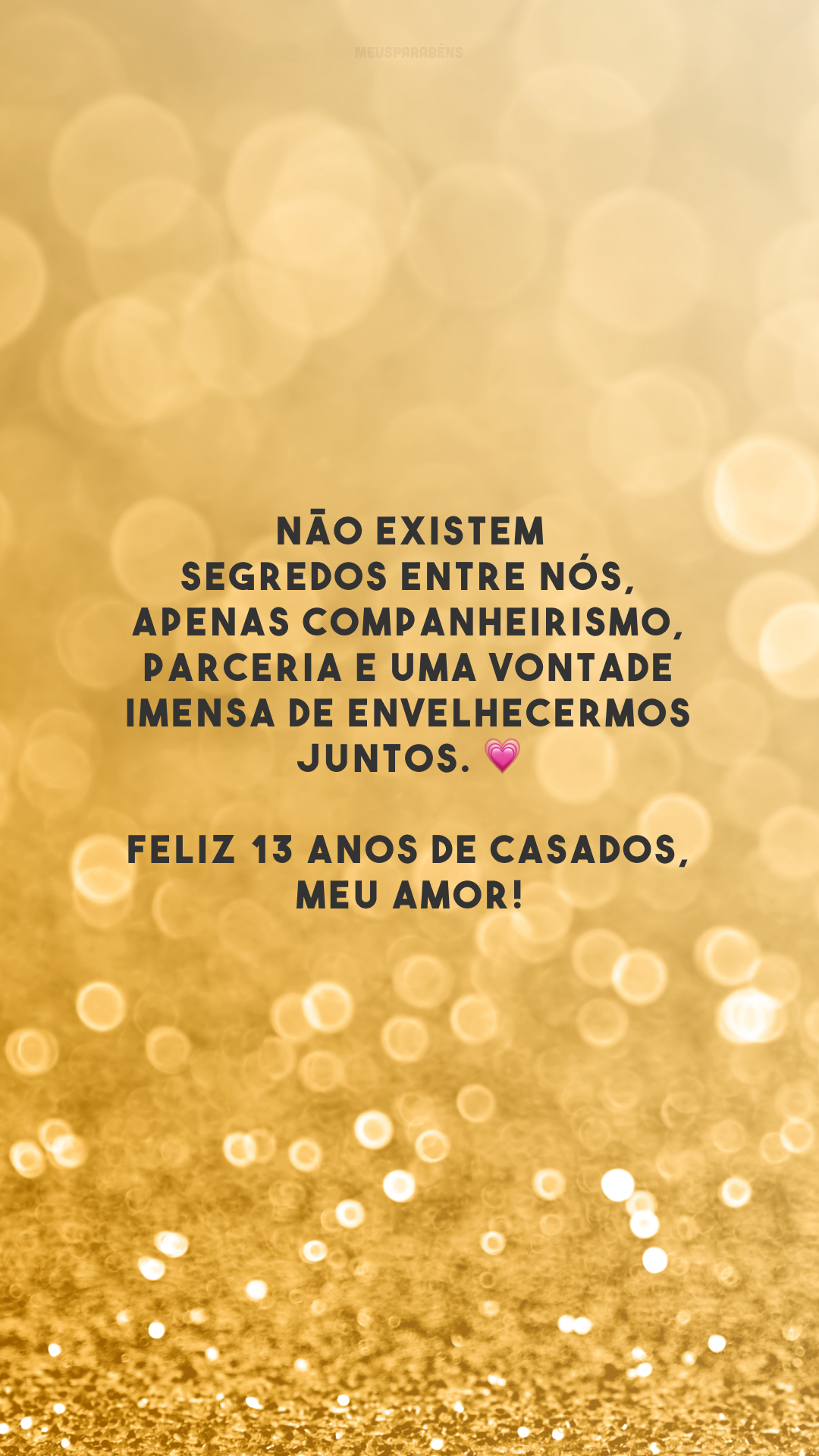 Não existem segredos entre nós, apenas companheirismo, parceria e uma vontade imensa de envelhecermos juntos. 💗 Feliz 13 anos de casados, meu amor!