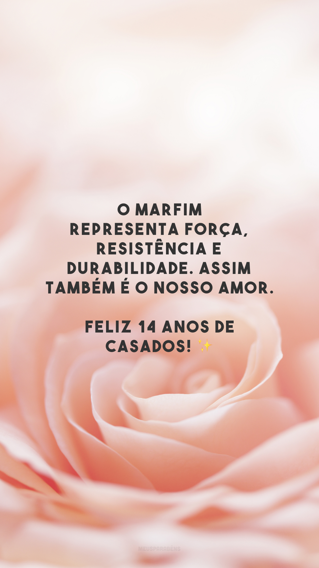 O marfim representa força, resistência e durabilidade. Assim também é o nosso amor. Feliz 14 anos de casados! ✨