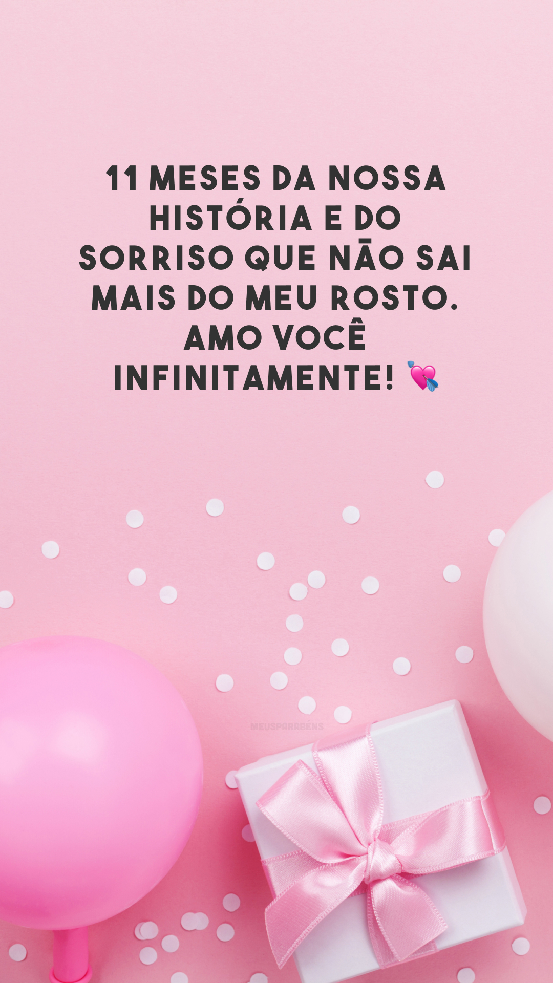 11 meses da nossa história e do sorriso que não sai mais do meu rosto. Amo você infinitamente! 💘