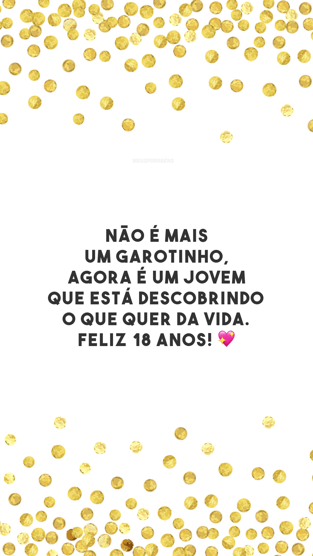 Não é mais um garotinho, agora é um jovem que está descobrindo o que quer da vida. Feliz 18 anos! 💖