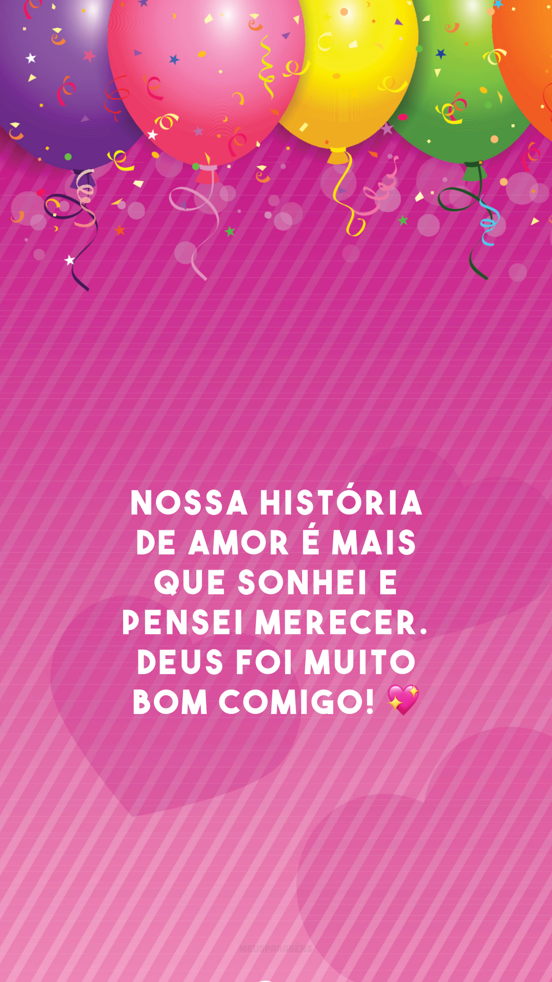 Nossa história de amor é mais que sonhei e pensei merecer. Deus foi muito bom comigo! 💖