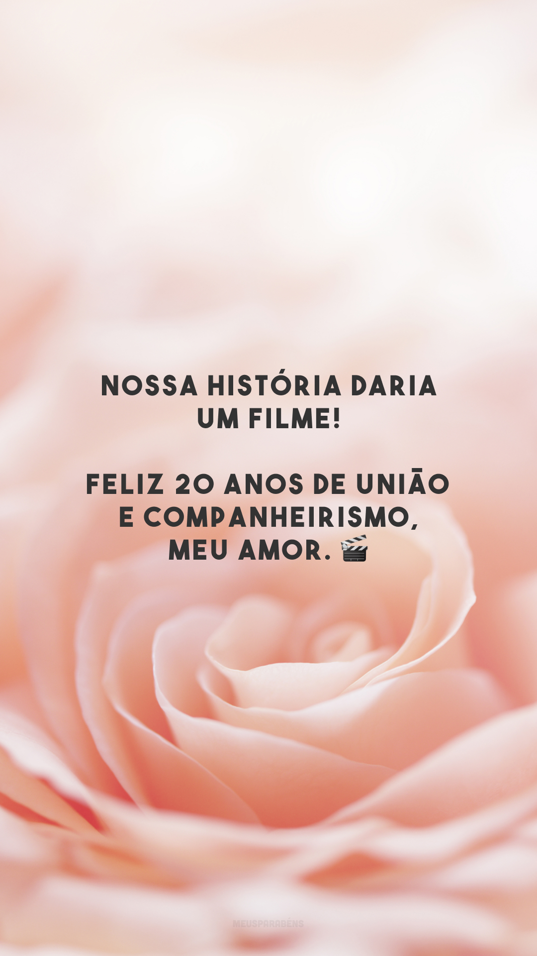 Nossa história daria um filme! Feliz 20 anos de união e companheirismo, meu amor. 🎬