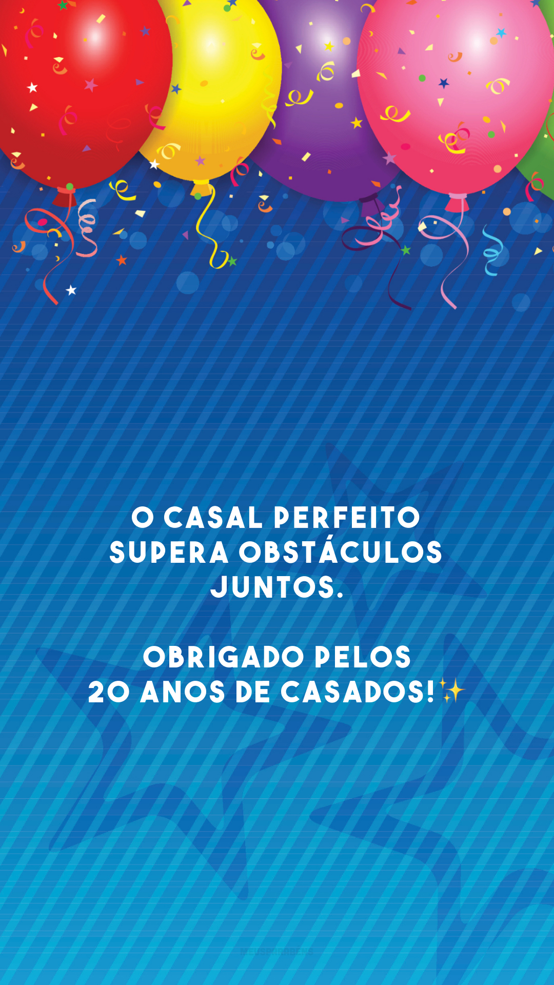 O casal perfeito supera obstáculos juntos. Obrigado pelos 20 anos de casados!✨