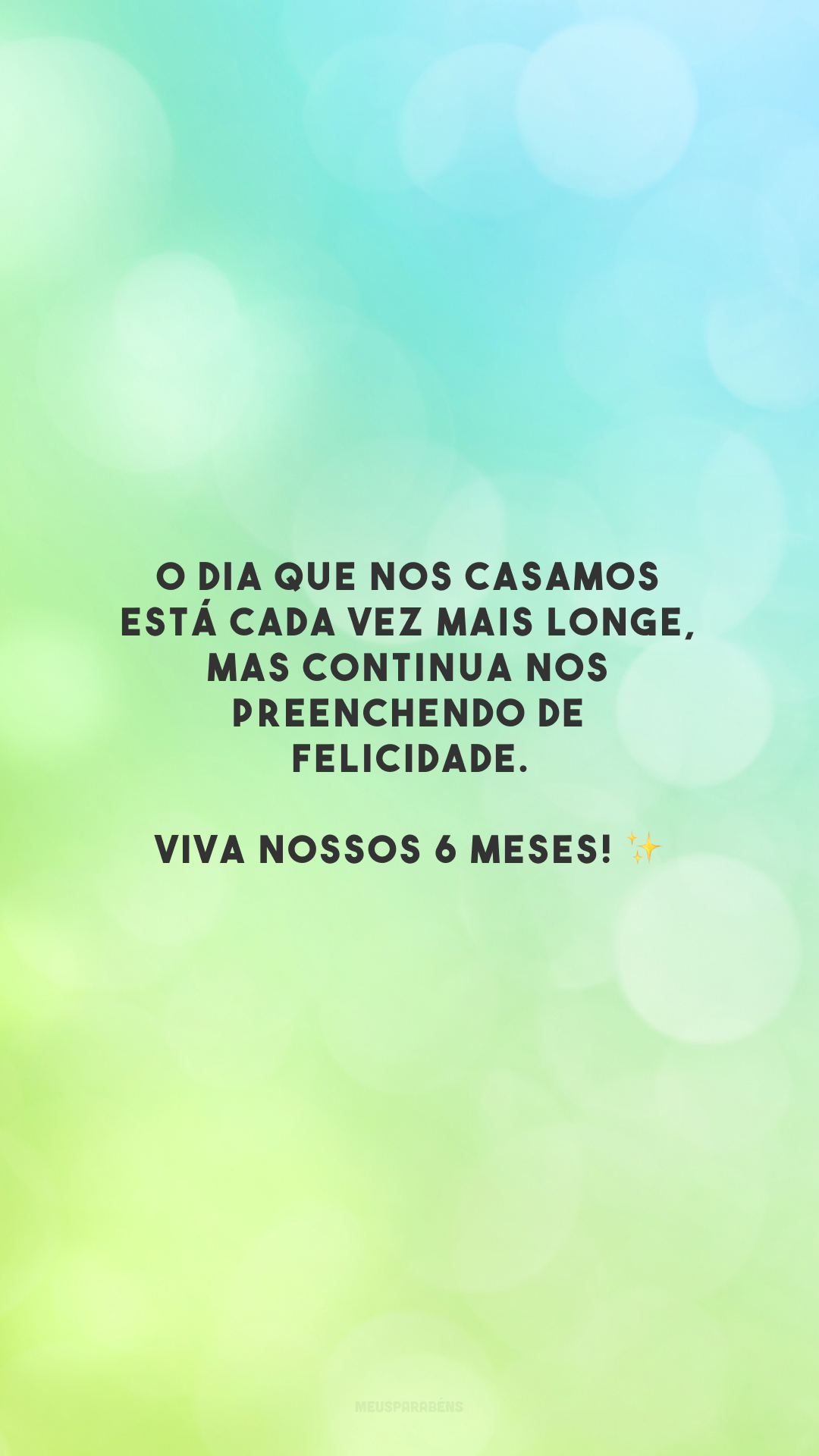 O dia que nos casamos está cada vez mais longe, mas continua nos preenchendo de felicidade. Viva nossos 6 meses! ✨