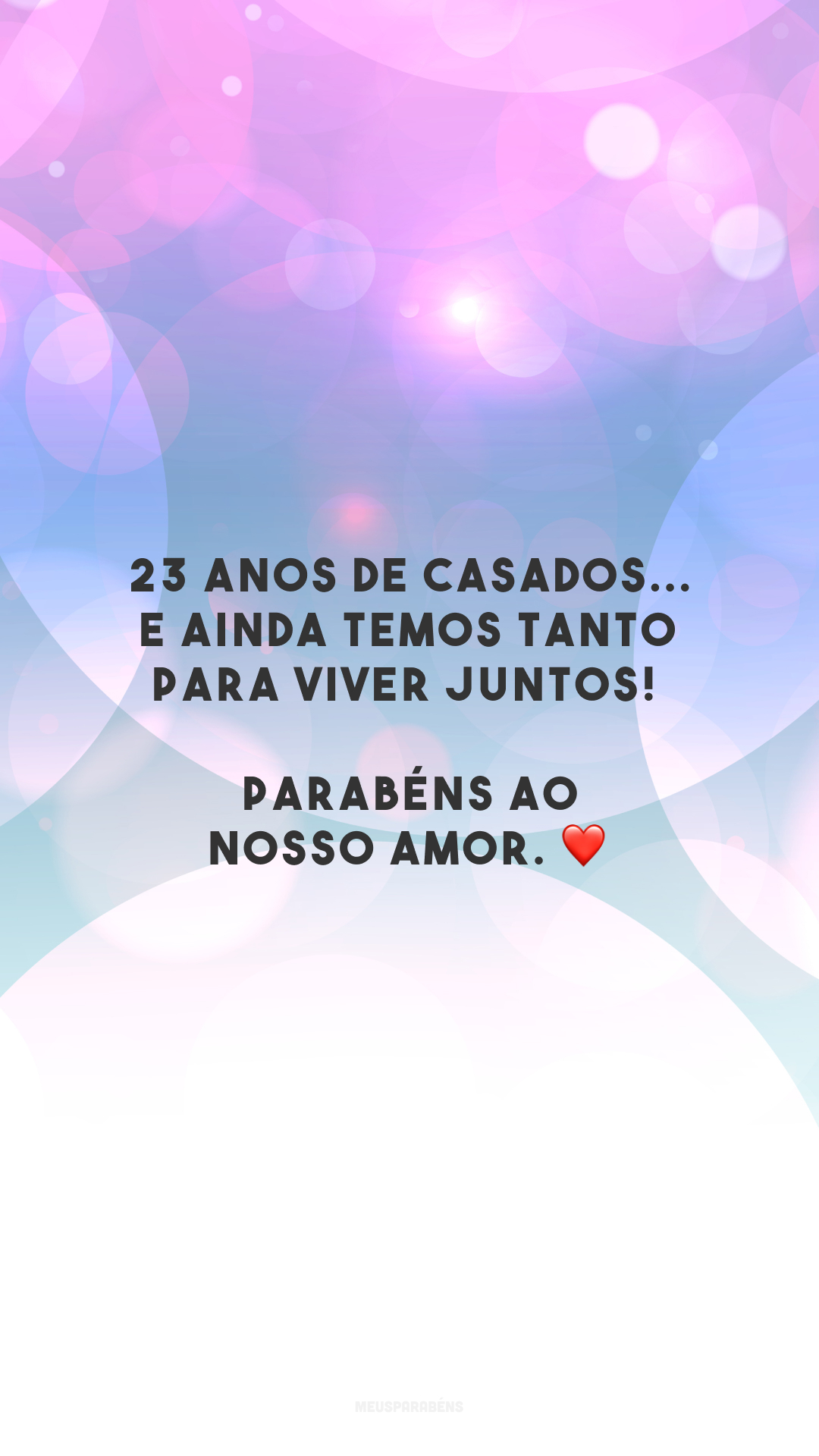 23 anos de casados... E ainda temos tanto para viver juntos! Parabéns ao nosso amor. ❤️