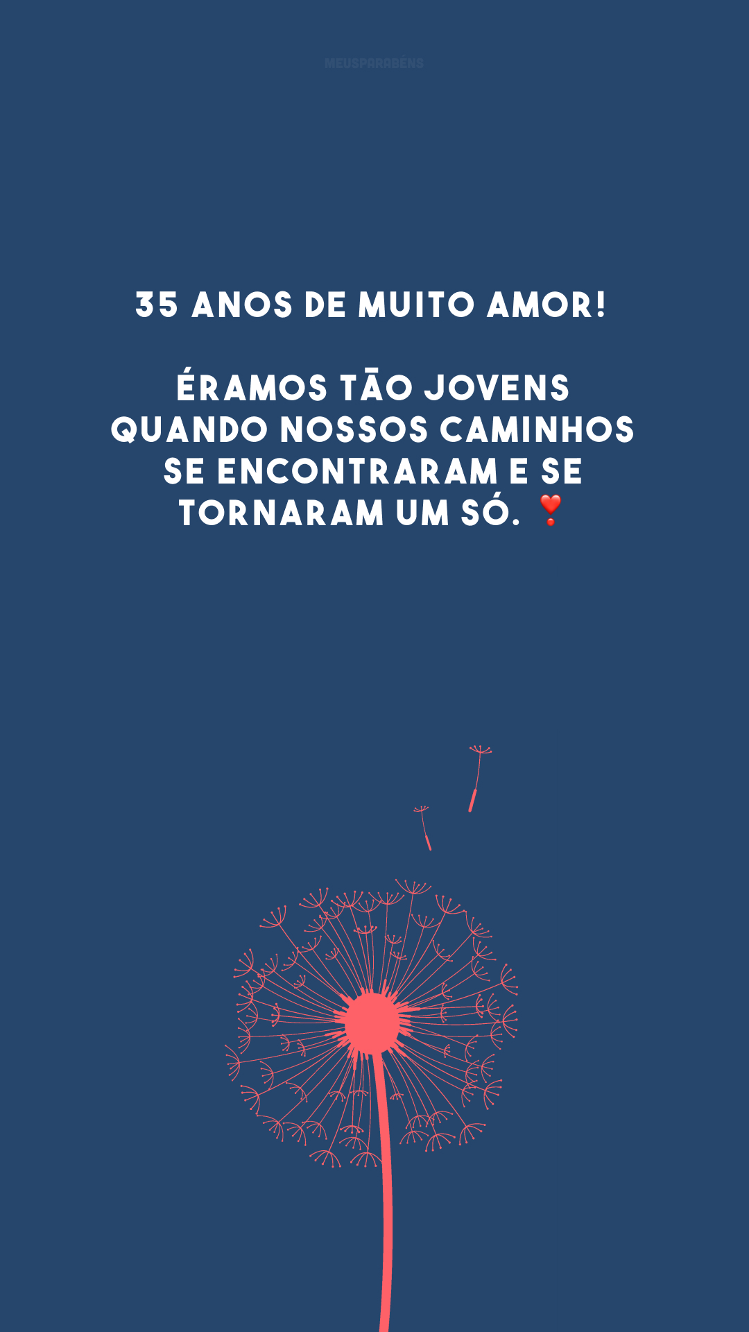 35 anos de muito amor! Éramos tão jovens quando nossos caminhos se encontraram e se tornaram um só. ❣️