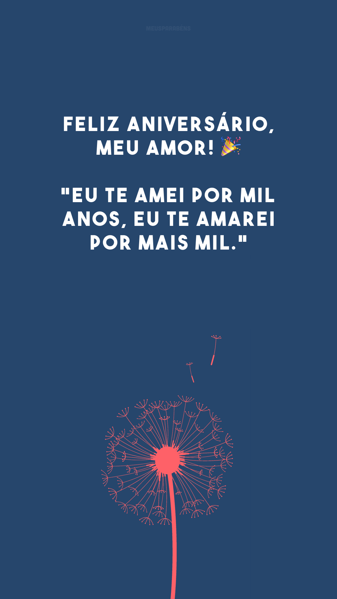 Feliz aniversário, meu amor! 🎉 