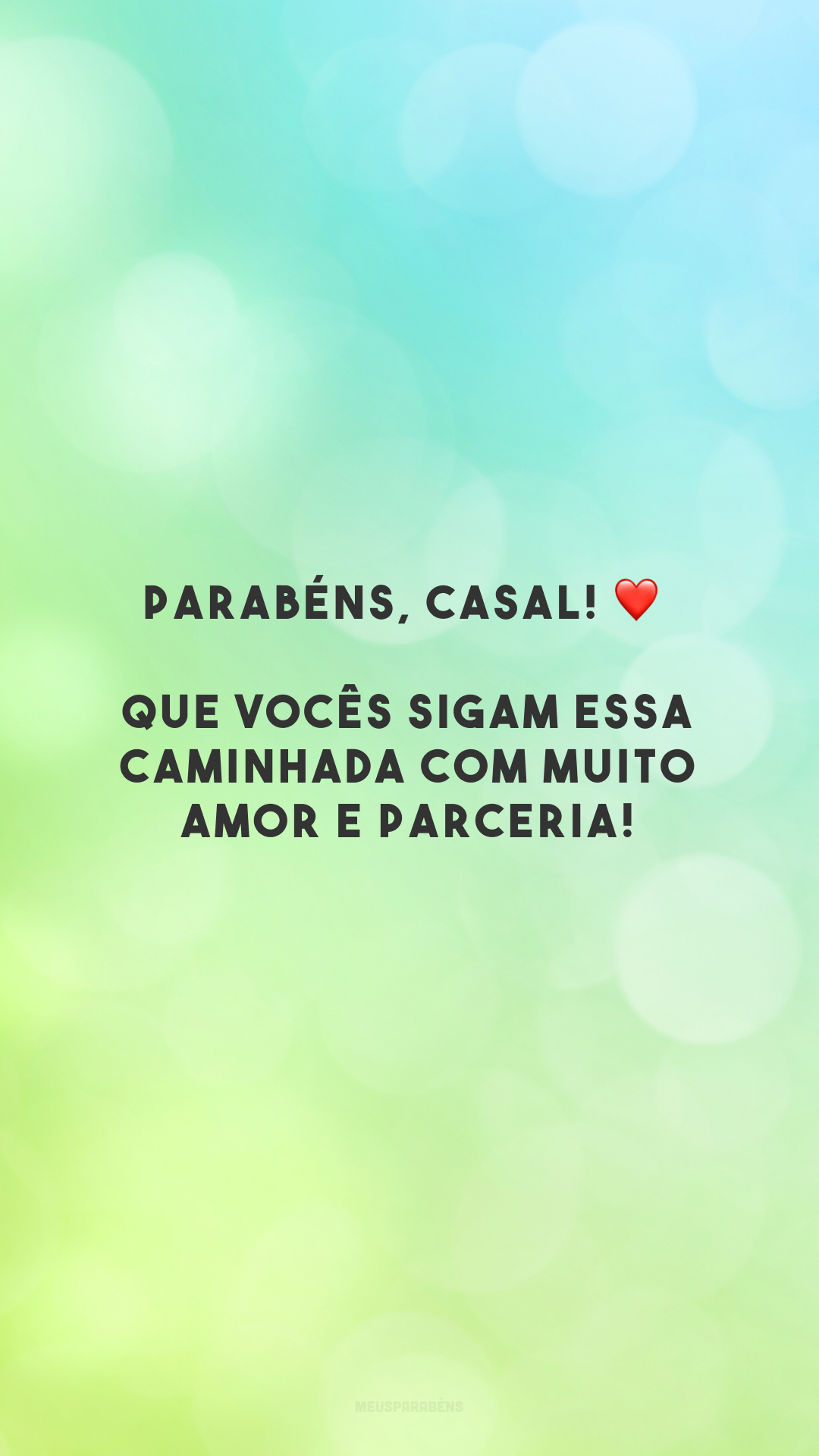 Parabéns, casal! ❤️ Que vocês sigam essa caminhada com muito amor e parceria! 