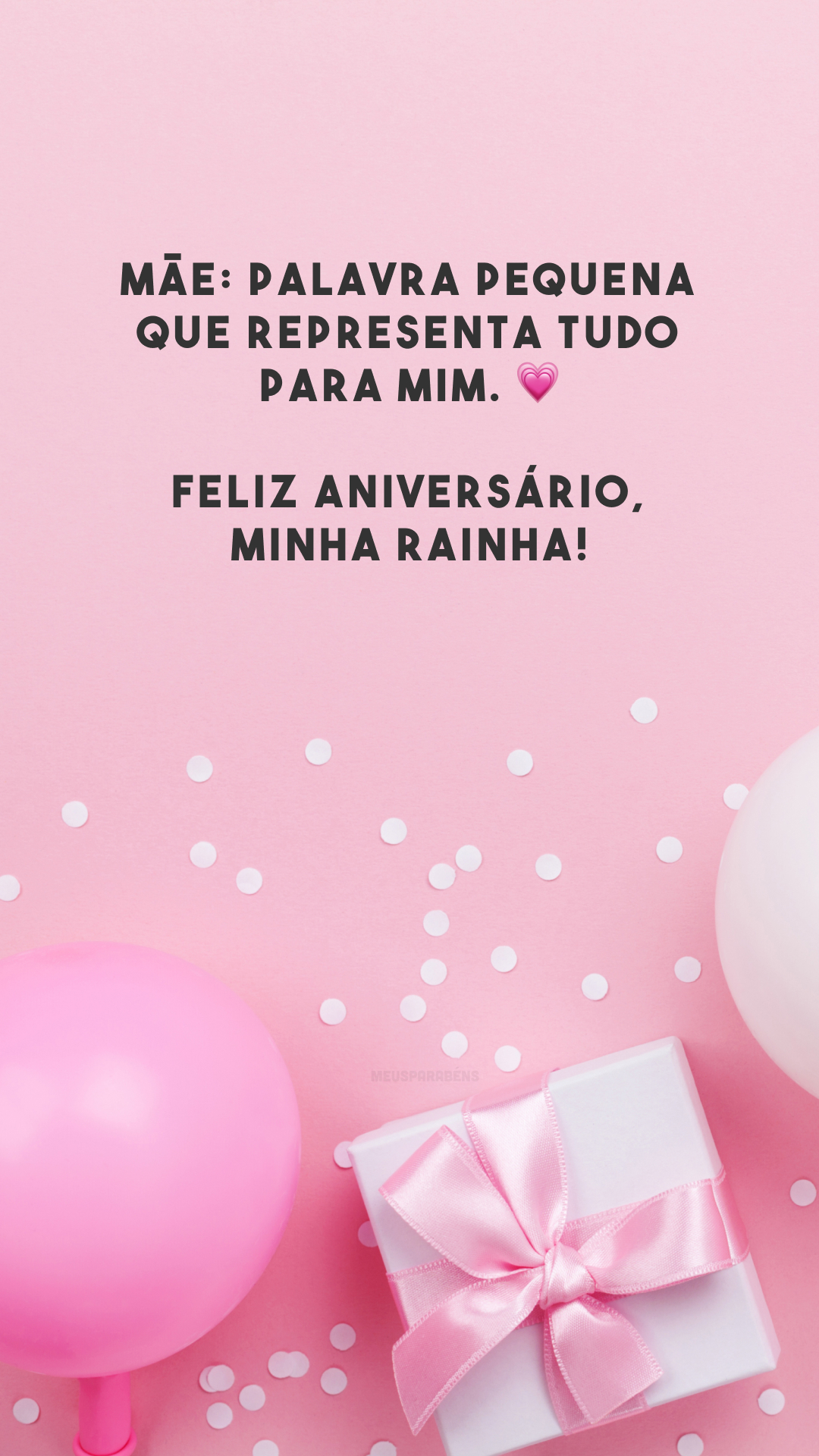 Mãe: palavra pequena que representa tudo para mim. 💗 Feliz aniversário, minha rainha!