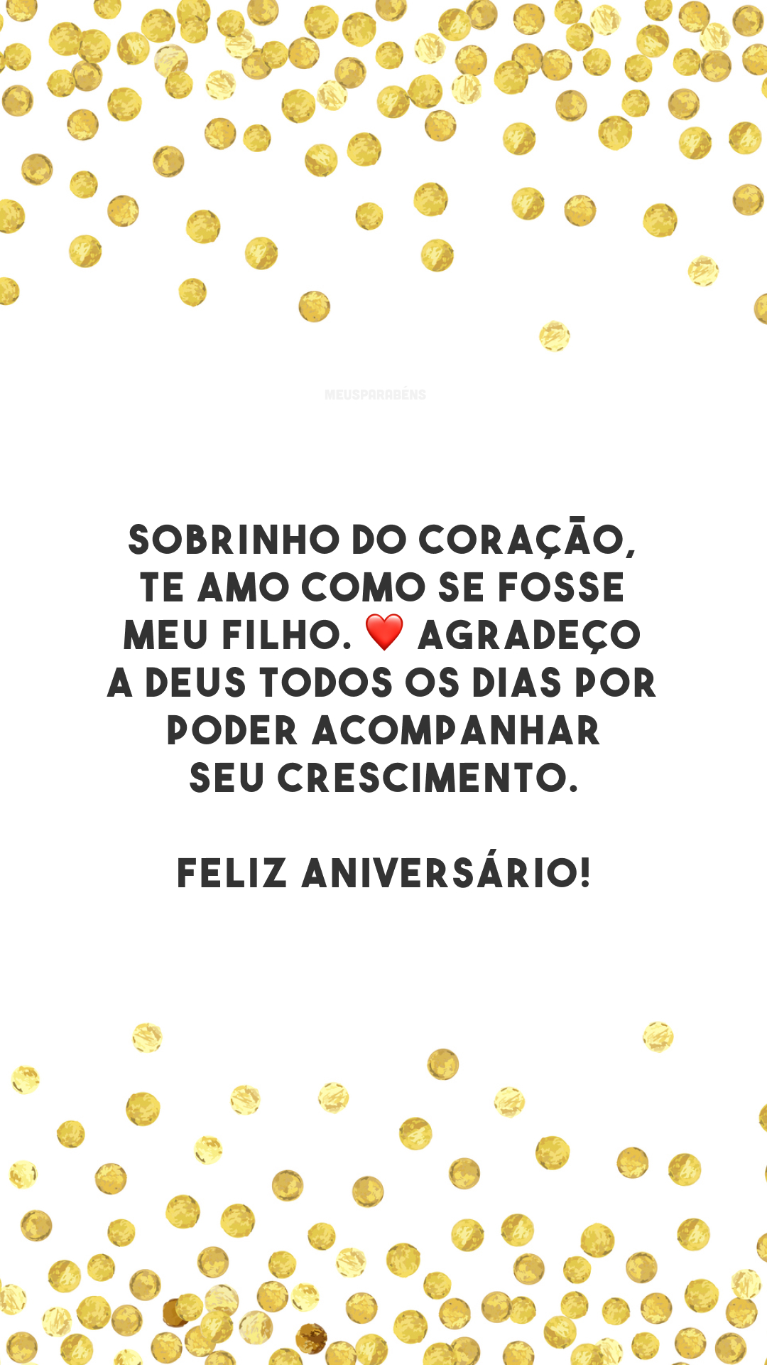 Sobrinho do coração, te amo como se fosse meu filho. ❤️ Agradeço a Deus todos os dias por poder acompanhar seu crescimento. Feliz aniversário!