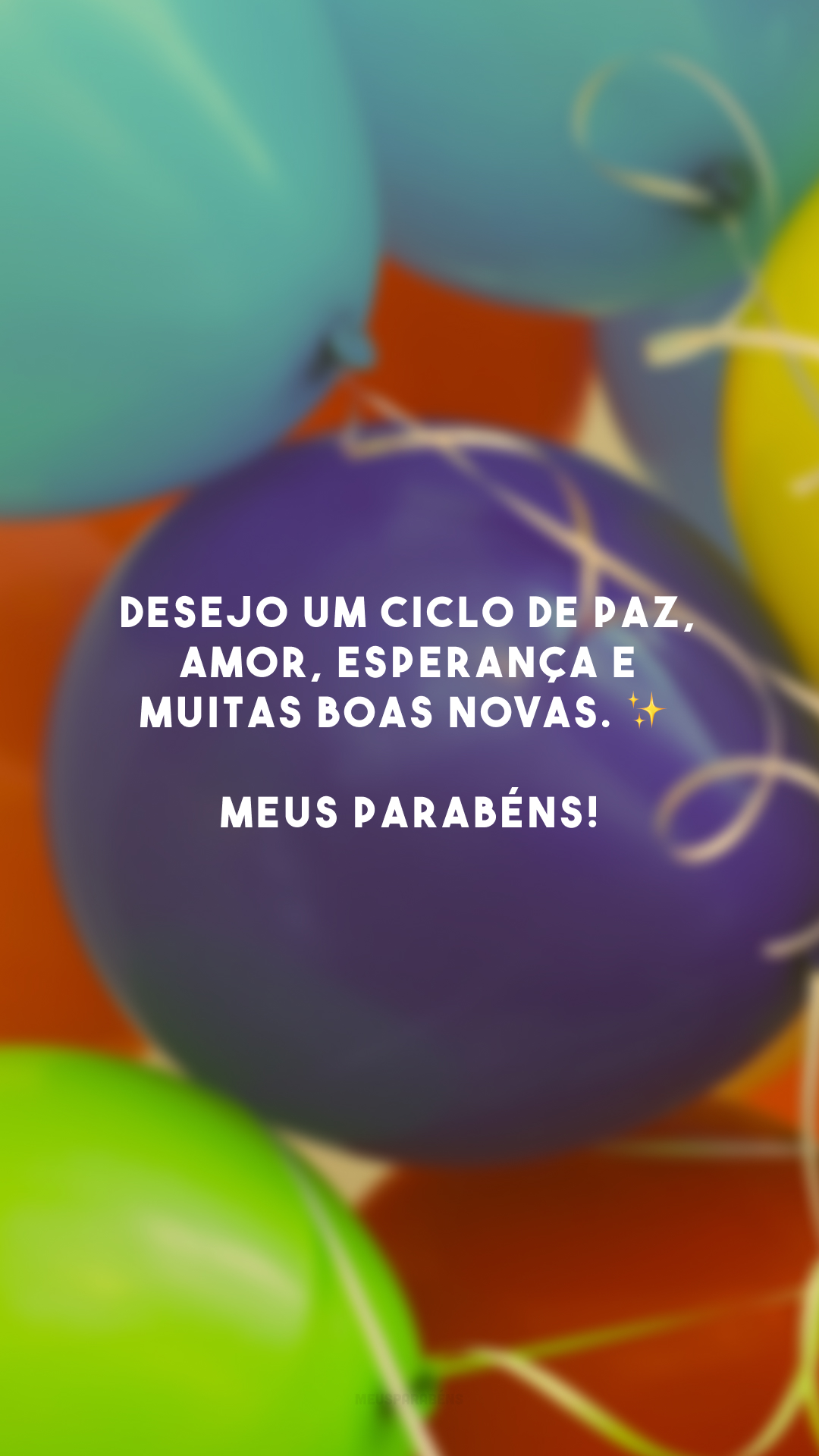 Desejo um ciclo de paz, amor, esperança e muitas boas novas. ✨ Meus parabéns!