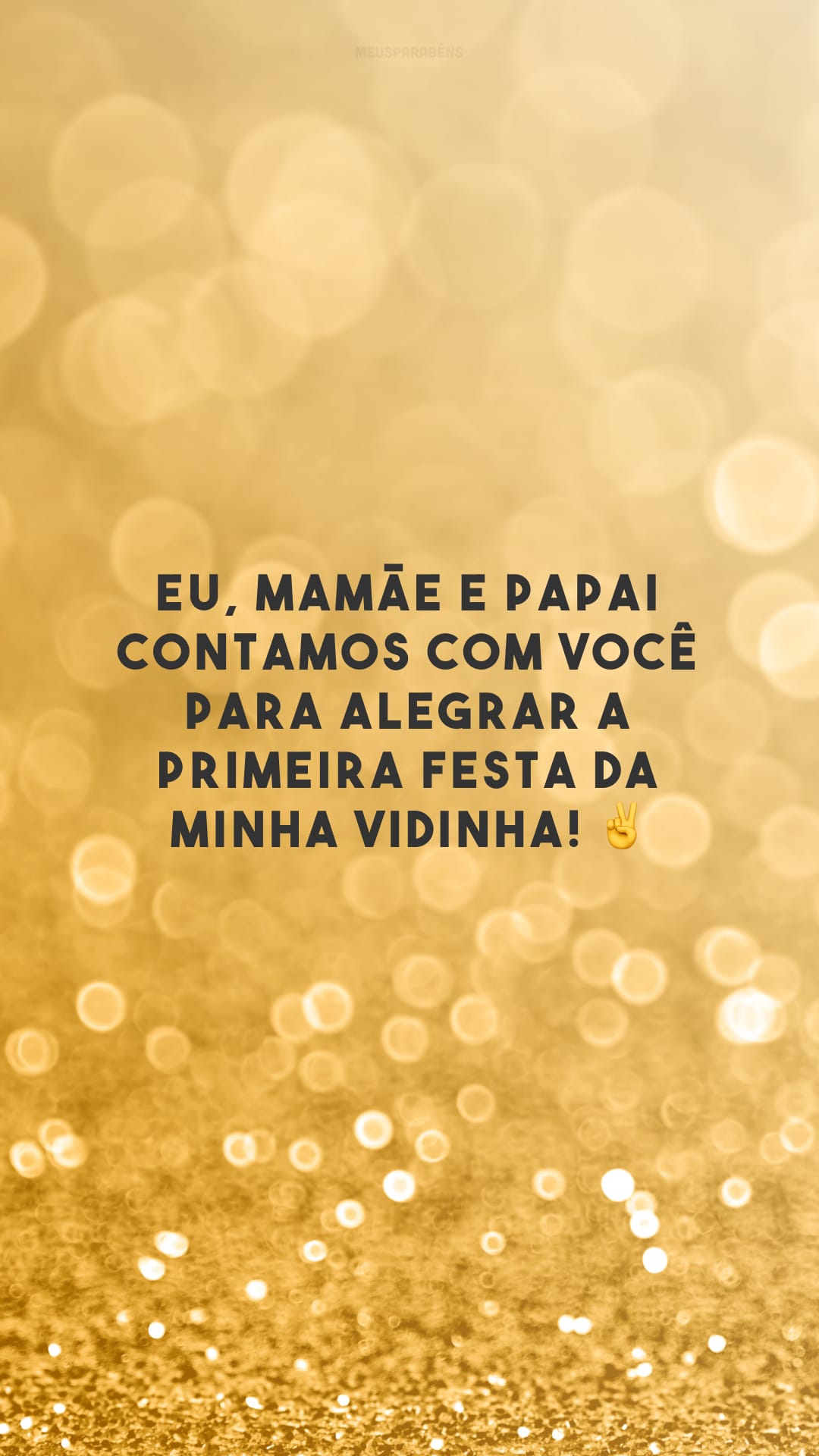 Eu, mamãe e papai contamos com você para alegrar a primeira festa da minha vidinha! ✌