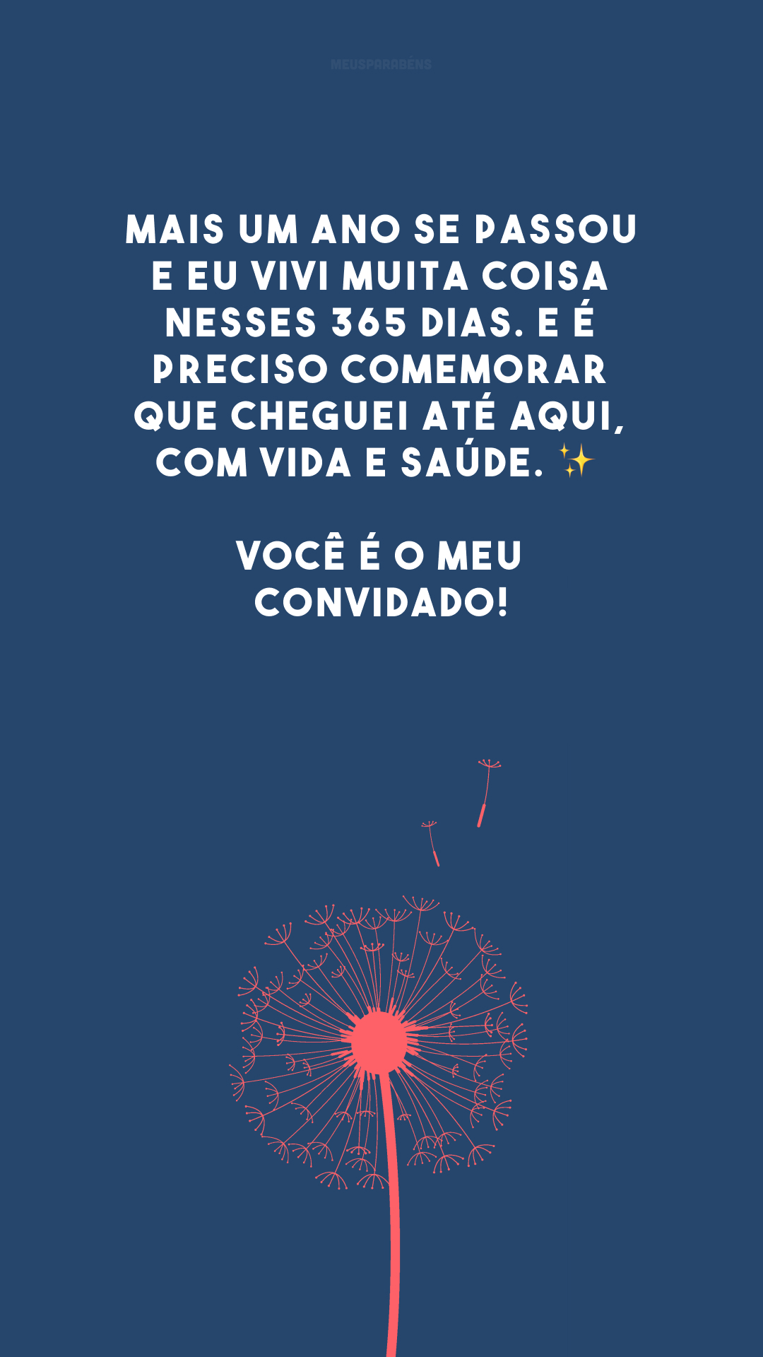 Mais um ano se passou e eu vivi muita coisa nesses 365 dias. E é preciso comemorar que cheguei até aqui, com vida e saúde. ✨ Você é o meu convidado!