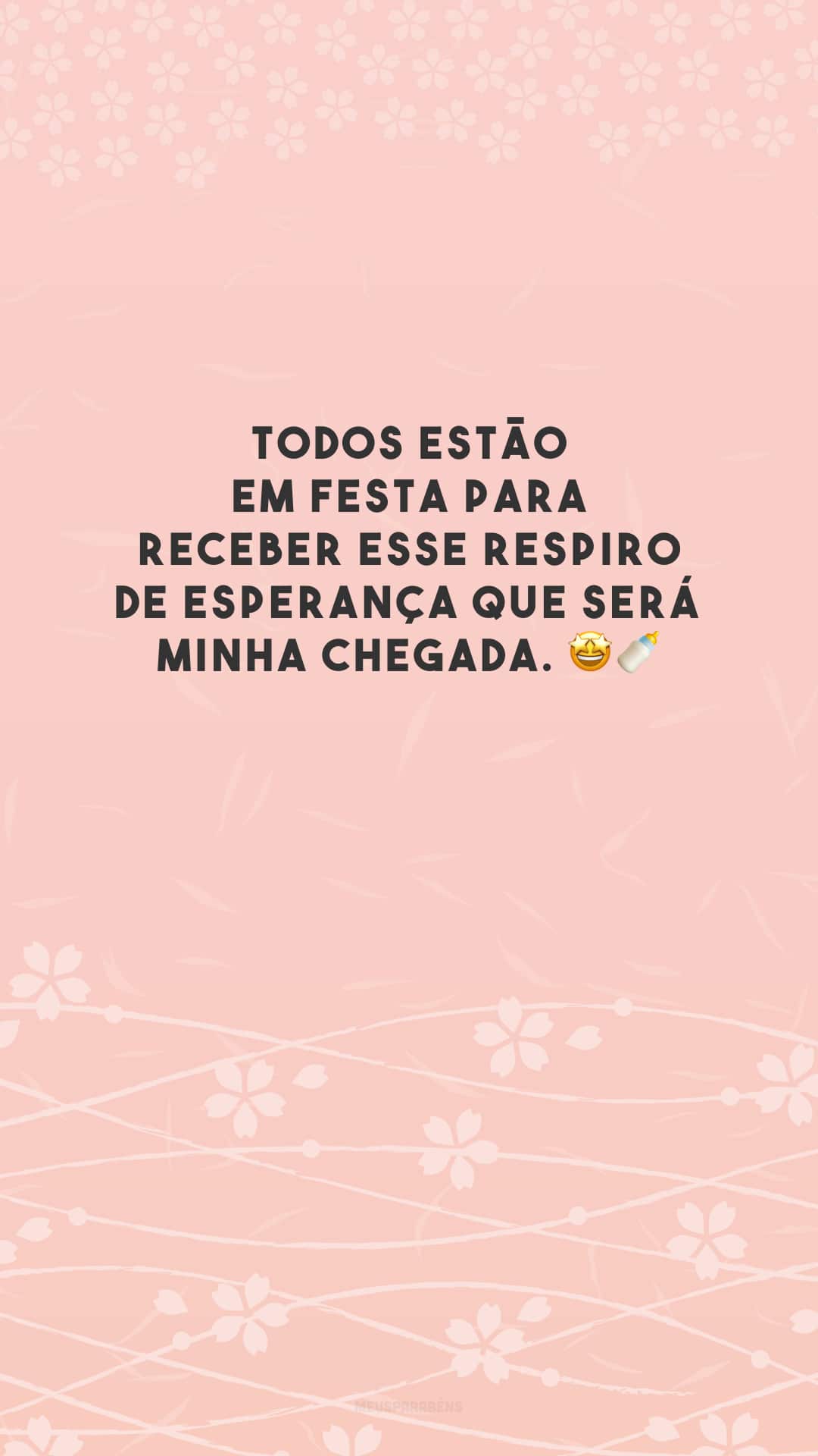 Todos estão em festa para receber esse respiro de esperança que será minha chegada.🤩🍼