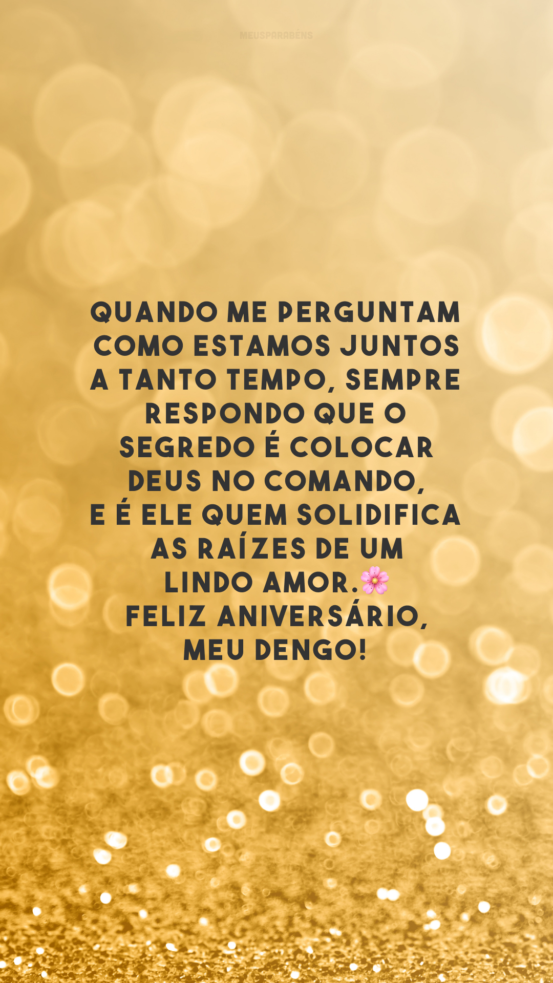 Quando me perguntam como estamos juntos a tanto tempo, sempre respondo que o segredo é colocar Deus no comando, e é Ele quem solidifica as raízes de um lindo amor.🌸 Feliz aniversário, meu dengo! 